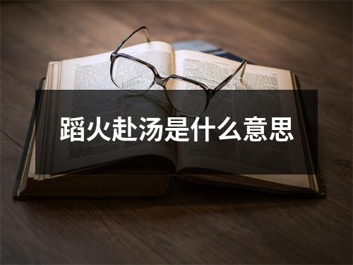 蹈火赴汤是什么意思