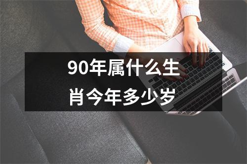 90年属什么生肖今年多少岁