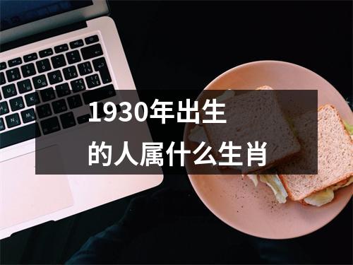 1930年出生的人属什么生肖