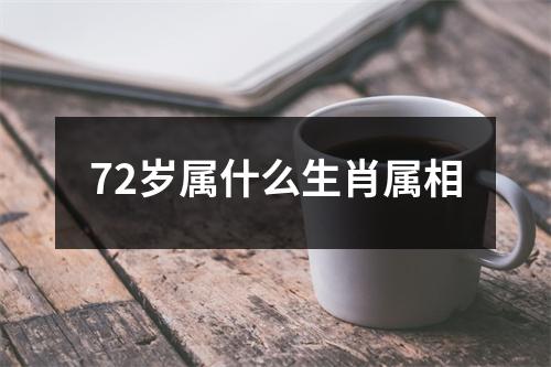 72岁属什么生肖属相