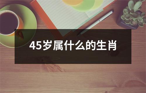 45岁属什么的生肖