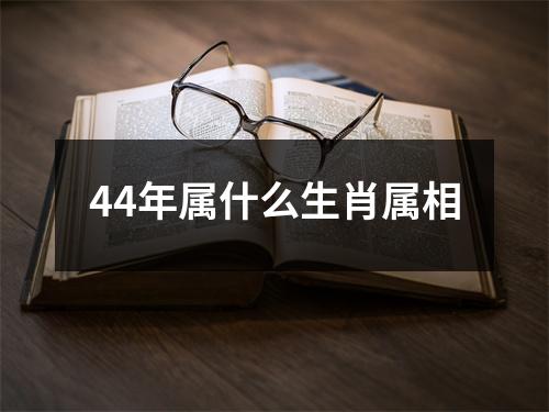 44年属什么生肖属相