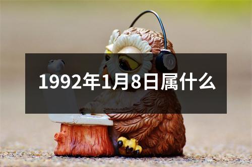 1992年1月8日属什么