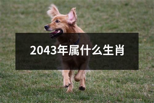 2043年属什么生肖