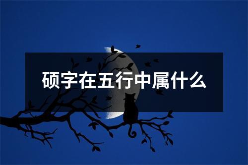 硕字在五行中属什么