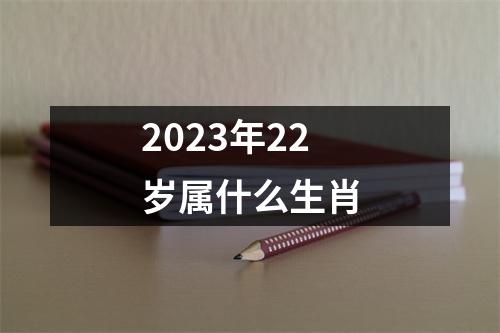 2023年22岁属什么生肖