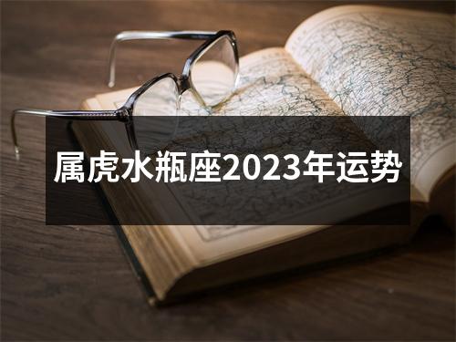 属虎水瓶座2023年运势