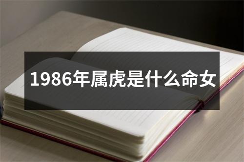 1986年属虎是什么命女