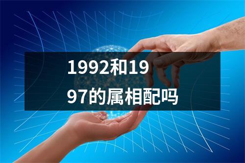 1992和1997的属相配吗