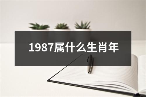 1987属什么生肖年