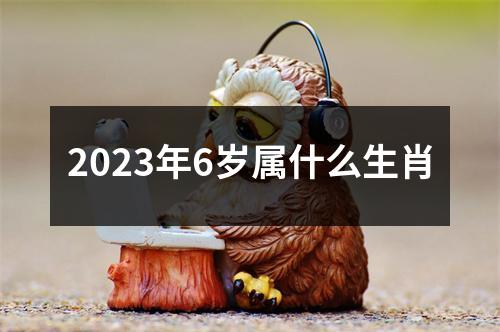 2023年6岁属什么生肖