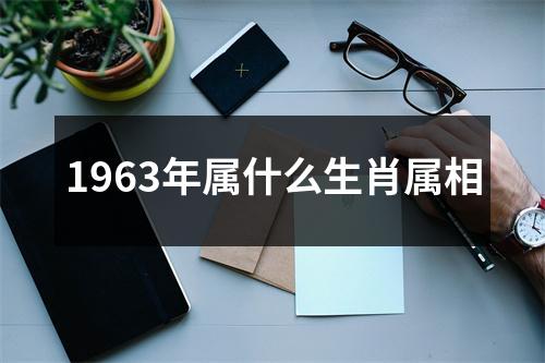 1963年属什么生肖属相