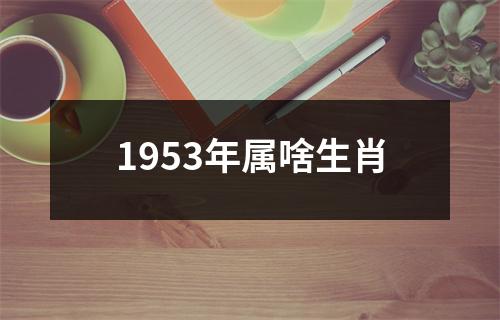 1953年属啥生肖