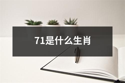 71是什么生肖