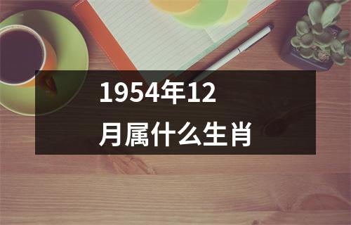 1954年12月属什么生肖