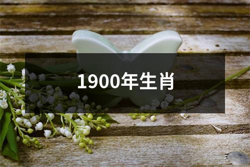 1900年生肖