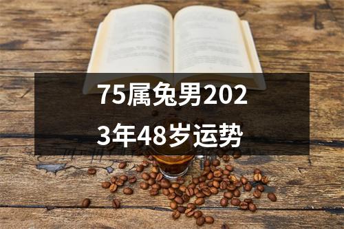 75属兔男2023年48岁运势