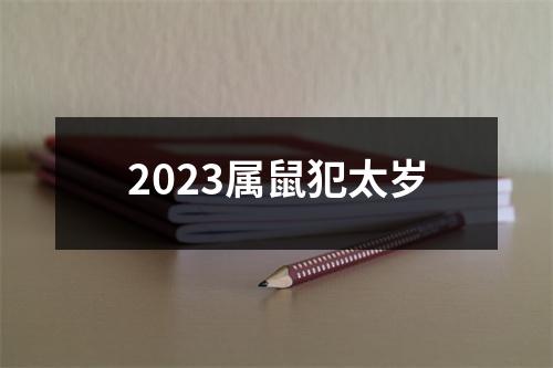 2023属鼠犯太岁