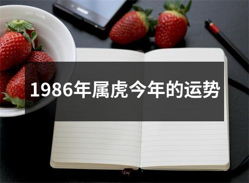 1986年属虎今年的运势