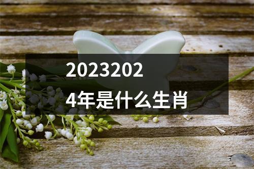 20232024年是什么生肖