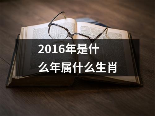 2016年是什么年属什么生肖