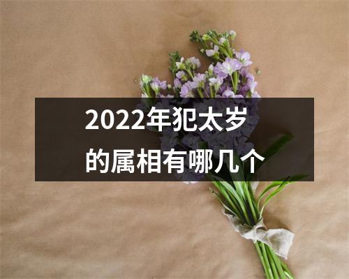 2022年犯太岁的属相有哪几个