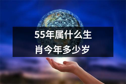 55年属什么生肖今年多少岁