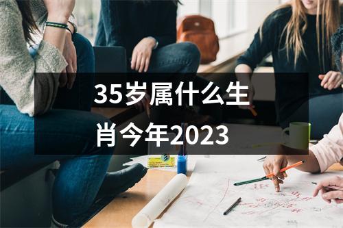 35岁属什么生肖今年2023