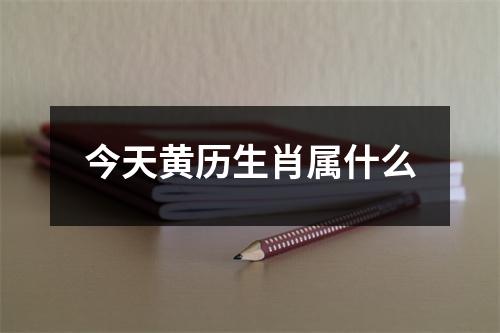 今天黄历生肖属什么