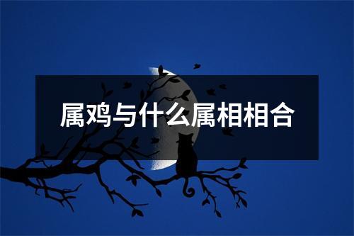 属鸡与什么属相相合