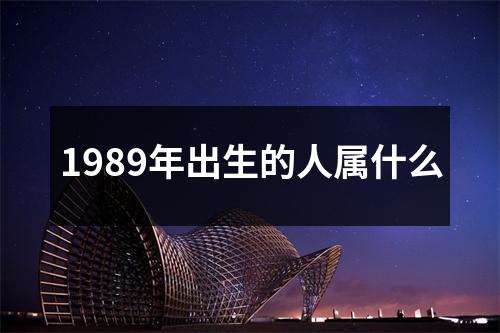 1989年出生的人属什么