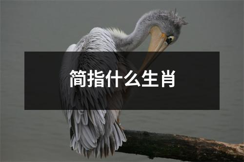 简指什么生肖