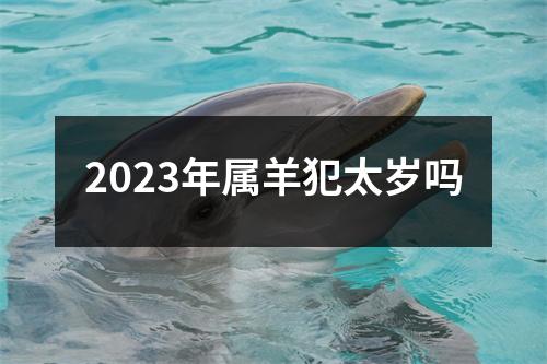 2023年属羊犯太岁吗