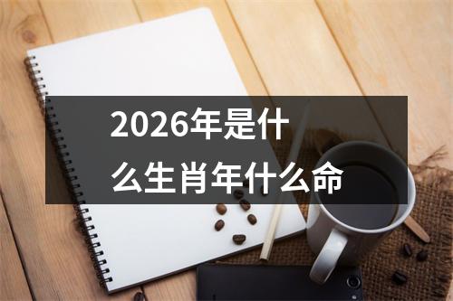 2026年是什么生肖年什么命