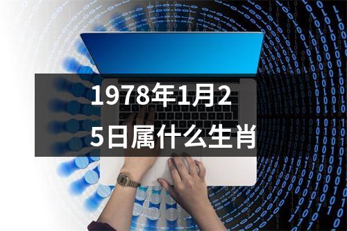 1978年1月25日属什么生肖