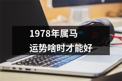 1978年属马运势啥时才能好