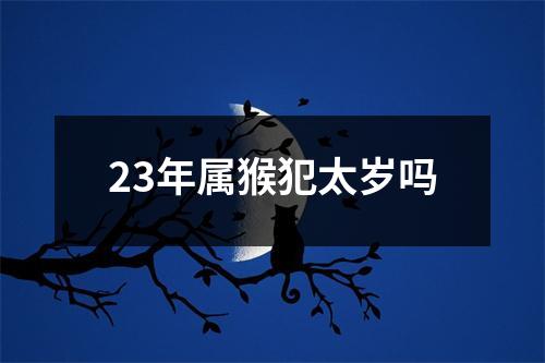 23年属猴犯太岁吗