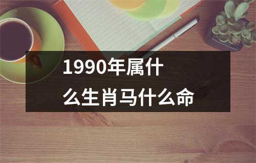 1990年属什么生肖马什么命