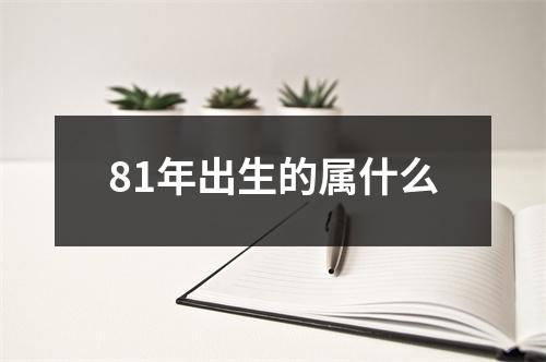 81年出生的属什么