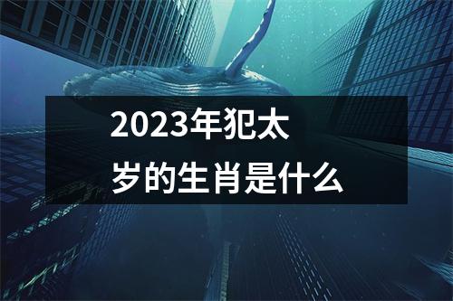 2023年犯太岁的生肖是什么