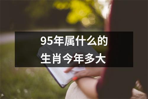 95年属什么的生肖今年多大