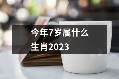 今年7岁属什么生肖2023