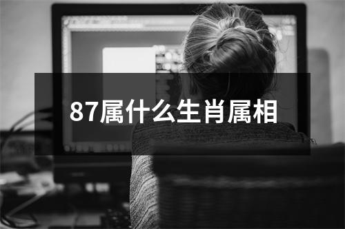 87属什么生肖属相