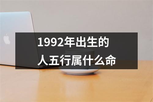 1992年出生的人五行属什么命