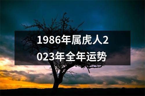 1986年属虎人2023年全年运势