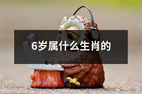 6岁属什么生肖的