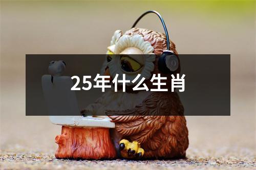 25年什么生肖