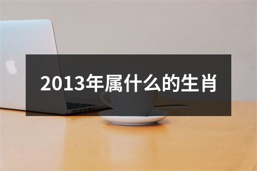 2013年属什么的生肖