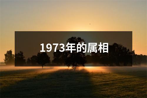 1973年的属相