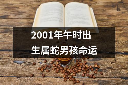 2001年午时出生属蛇男孩命运